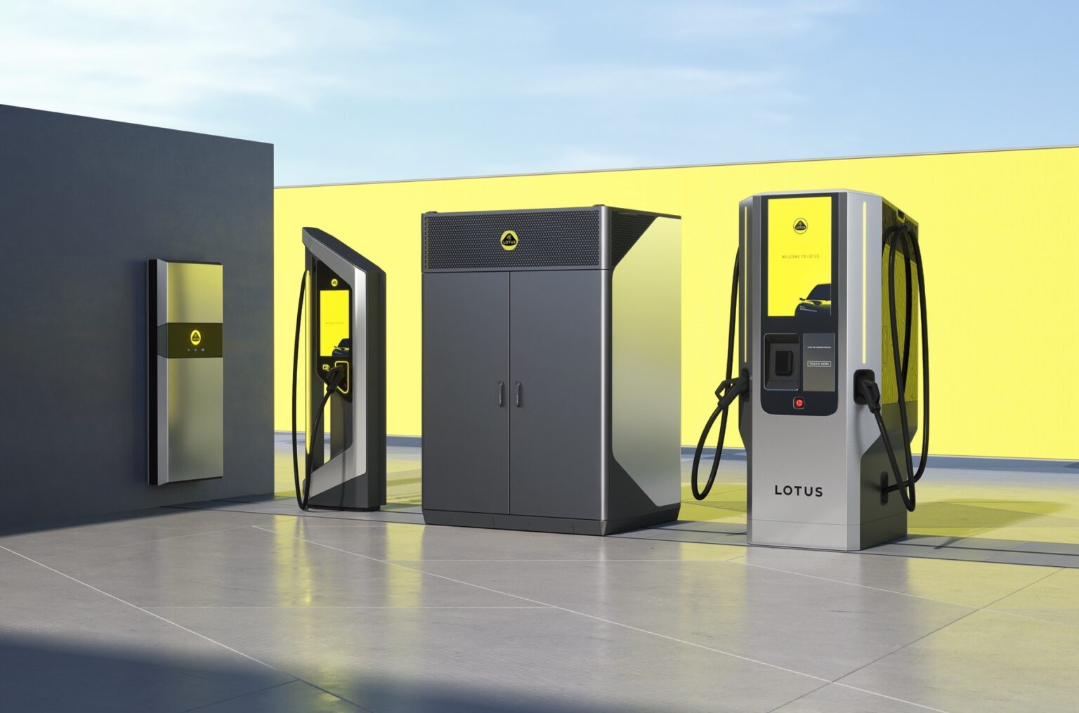 Компанія Lotus розробила власну зарядну станцію