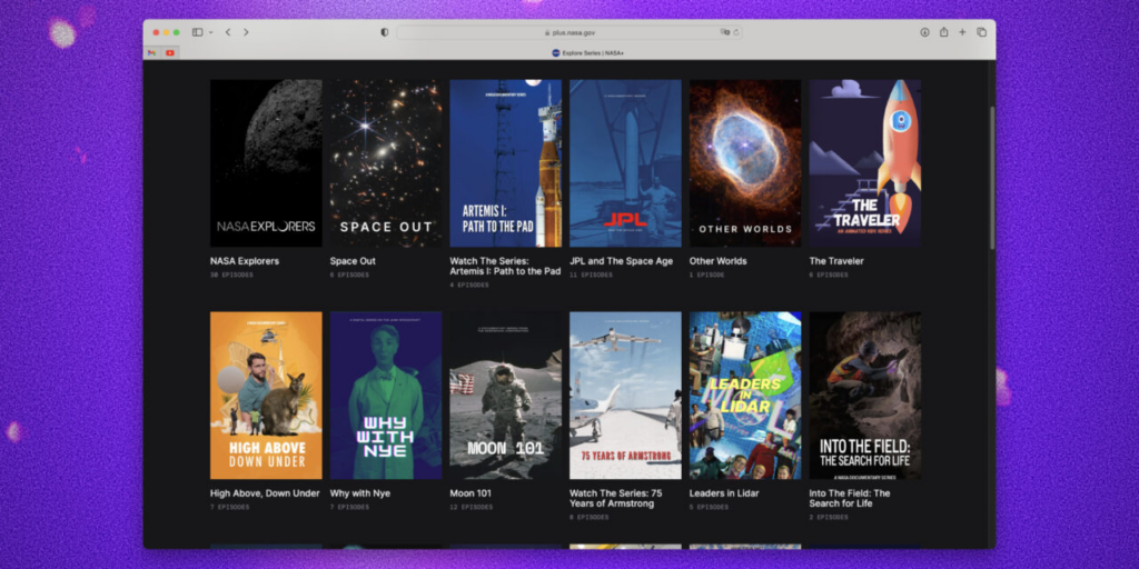 NASA запустило безкоштовний онлайн-кінотеатр про космос