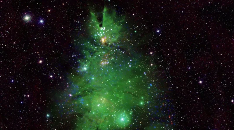 Вчені з NASA зафіксували скупчення зірок у вигляді різдвяної ялинки в космосі