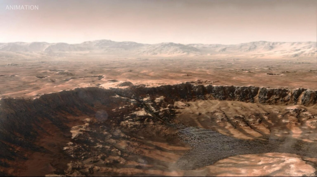 Відео: який вигляд міг мати марсіанський кратер Єзеро в далекому минулому