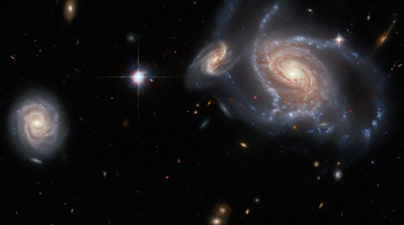 "Габбл" зафіксував чотири галактики, які розташовані далі одна від одної, ніж здається