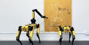 Роботи-собаки навчились малювати картини, що продаються за 40 тис. доларів (фото)