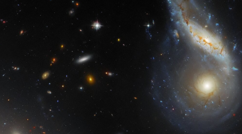 "Хаббл" отримав зображення двох спіральних галактик, що зливаються