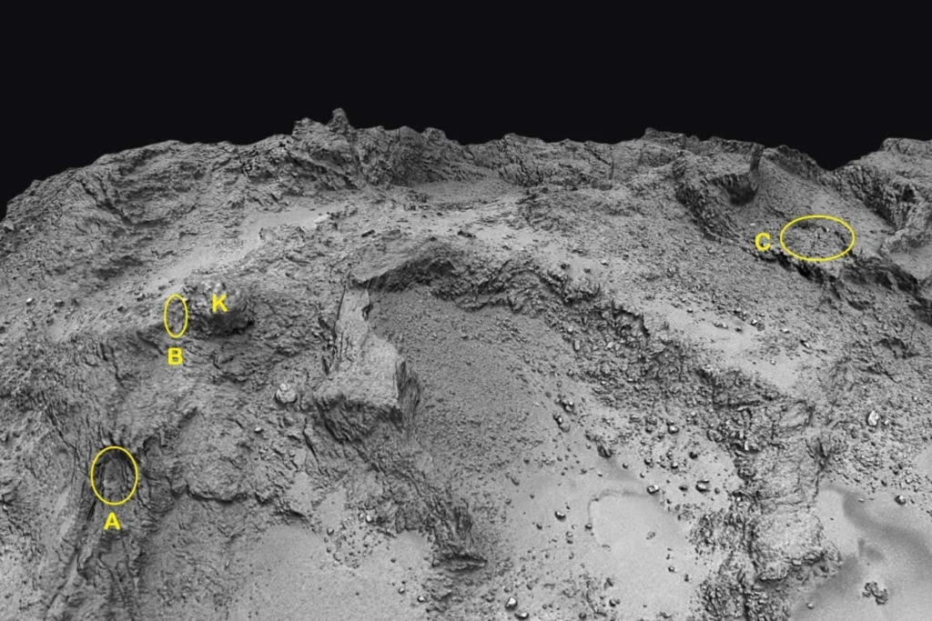 На кометі вперше знайшли печери