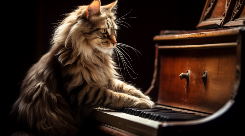 Котячий вальс: котик поки спускався з піаніно, створив новий музикальний шедевр