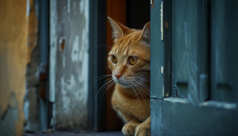 Чому кішка чекає господаря біля дверей