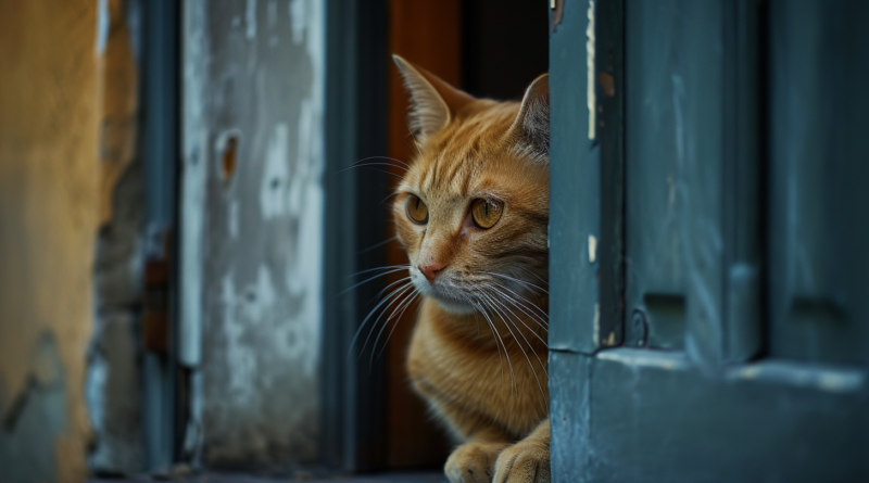 Чому кішка чекає господаря біля дверей
