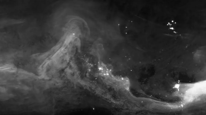 Супутник NASA побачив полярне сяйво в інфрачервоному світлі