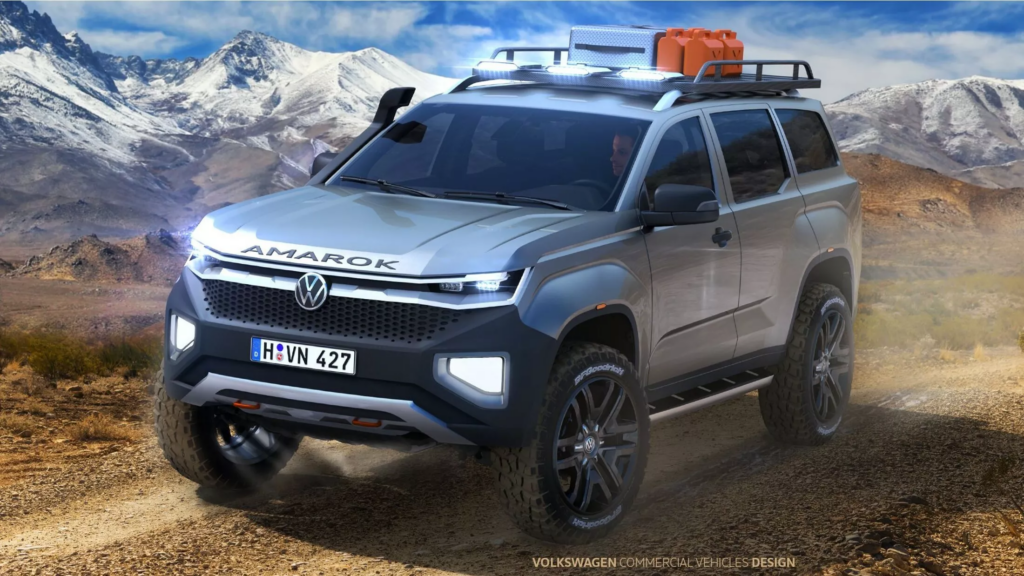 Volkswagen показав рендеринг позашляховика на базі Amarok