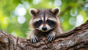 Єнот впав зі стелі в їдальню американського університету (ВІДЕО)