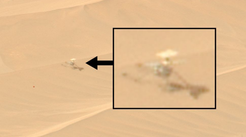 Марсохід Perseverance прислав фото зламаного вертольота NASA Ingenuity на марсіанській дюні