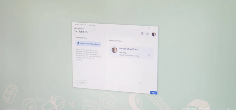 Google оновив Nearby Share до Quick Share у Windows