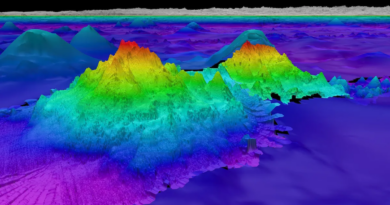 Завдяки гравітаційним аномаліям виявлено нові глибоководні гори заввишки понад 2680 метрів
