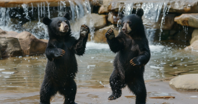 Ведмеді в зоопарку станцювали китайський танець