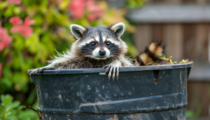 В Канаді єнотів дістали зі сміттєвого бака за допомогою гілки (Відео)