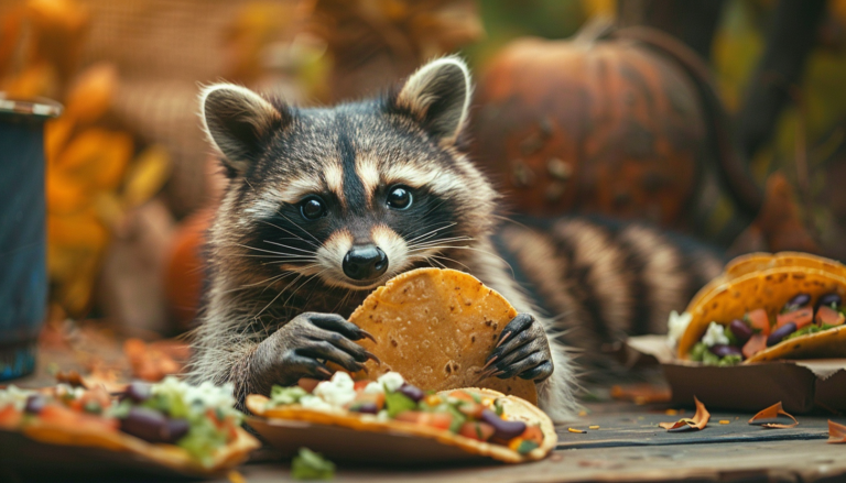 Єноти вкрали у жінки тако прямо в її квартирі (Відео)