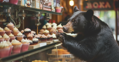 В США ведмідь увірвався в пекарню взяв собі 60 кексів і втік