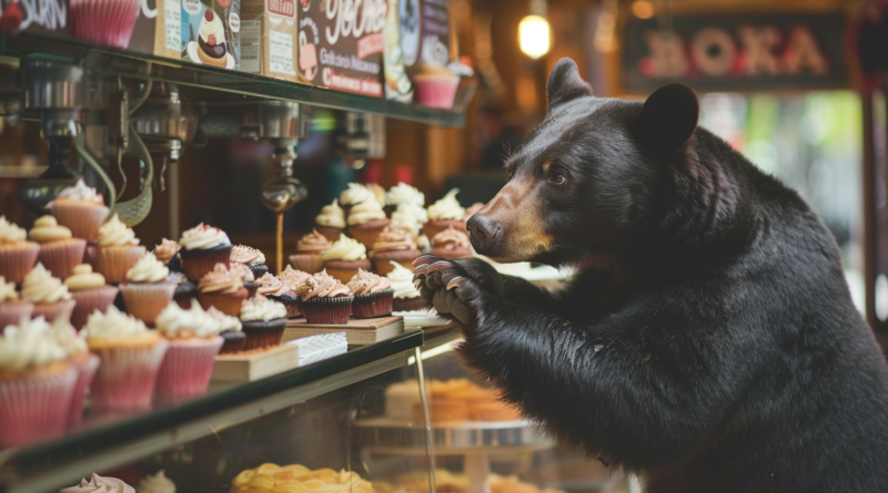 В США ведмідь увірвався в пекарню взяв собі 60 кексів і втік