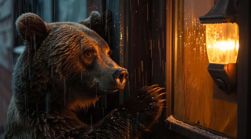 Американській сім’ї посеред ночі у двері подзвонив ведмідь (Відео)
