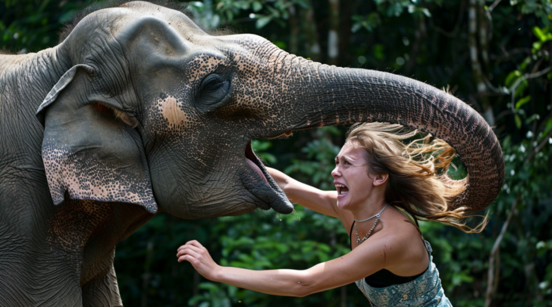 В Індії розлючений слон схопив хоботом російську туристку і шпурнув її на землю