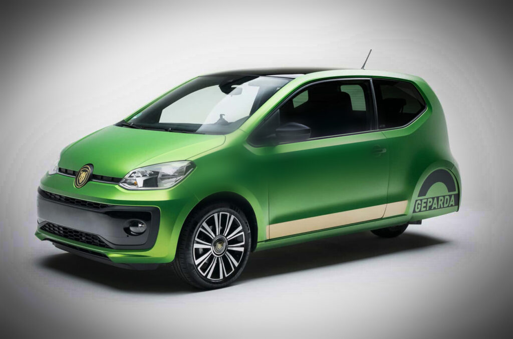 Хэтчбек Volkswagen up! превратили в трицикл для подростков