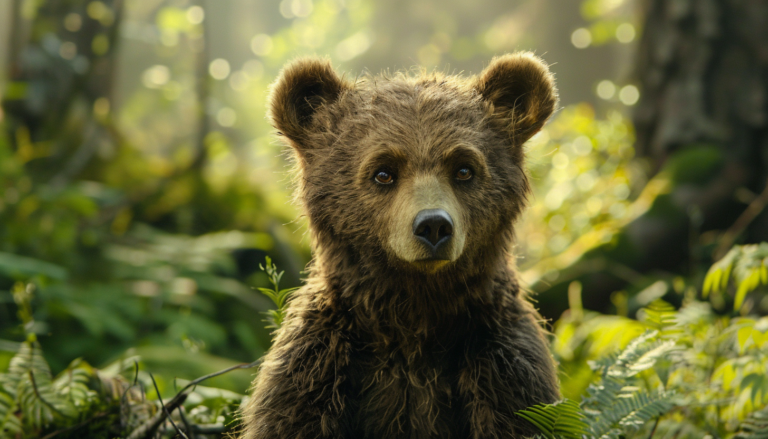 У США ведмежа викупалося в декоративному ставку (ВІДЕО)