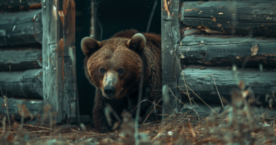 У США сім’я виявила під своїм будинком чорного ведмедя, який впав у сплячку