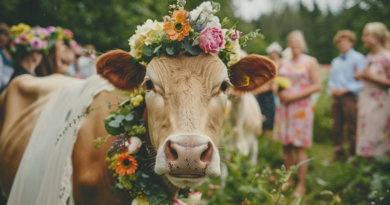 Корова зірвала весільну церемонію пари: курйозний момент потрапив на відео