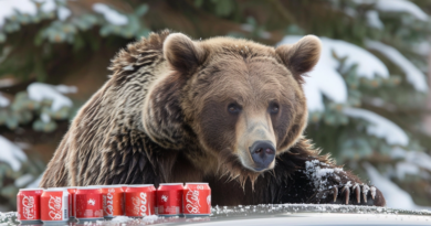 У Канаді ведмідь заліз в автомобіль і випив 69 банок газованої води