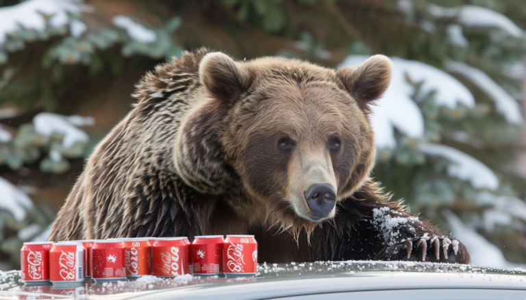 У Канаді ведмідь заліз в автомобіль і випив 69 банок газованої води