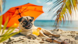 Мопс показав всім, як треба готуватися до пляжного сезону