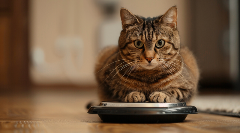 Кіт, що сидить на дієті, знайшов спосіб вимагати їжу (Відео)