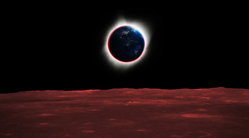 Як виглядає сонячне затемнення з Місяця?