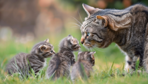 Зворушливе відео, як тато-кіт знайомиться зі своїми кошенятами, підкорило соцмережі