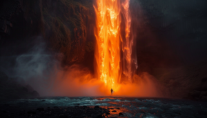 Рідкісне явище: Каліфорнійський водоспад став "вогняним" (Відео)