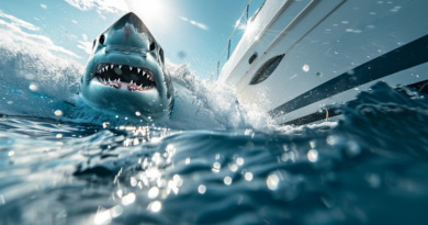 Найшвидша акула у світі застрибнула на палубу яхти та потрапила на відео