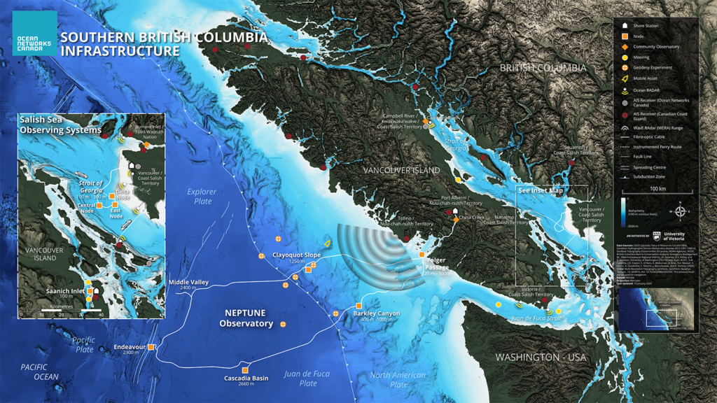 Інтенсивні сейсмічні поштовхи біля узбережжя Канади можуть формувати нове морське дно