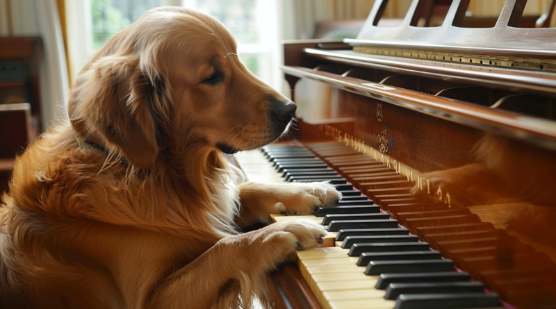 Собака показала майстер-клас з гри на піаніно (Відео)