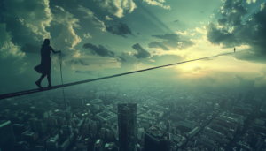 В Аргентині злодюжка-канатоходець примудрився вкрасти дроти на великій висоті (Відео)