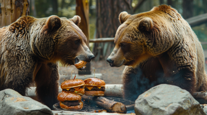 Жінка зняла на відео, як ведмеді увірвалися на пікнік та з’їли бургери з її гриля