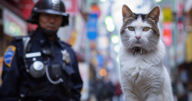 В Японії кішку на один день призначили начальником поліції (Відео)