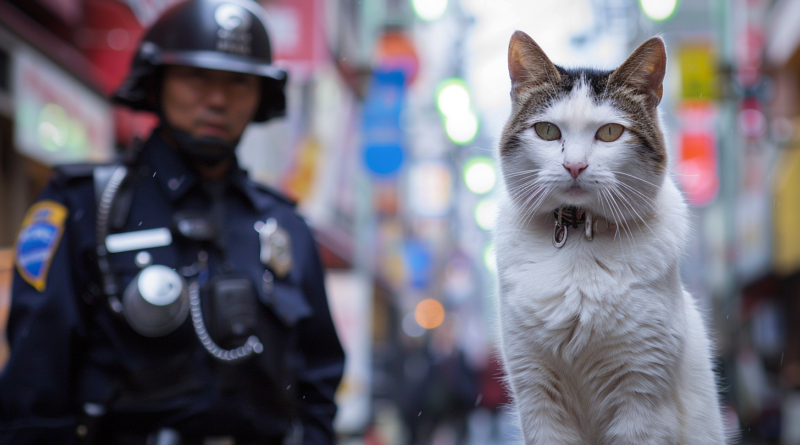 В Японії кішку на один день призначили начальником поліції (Відео)