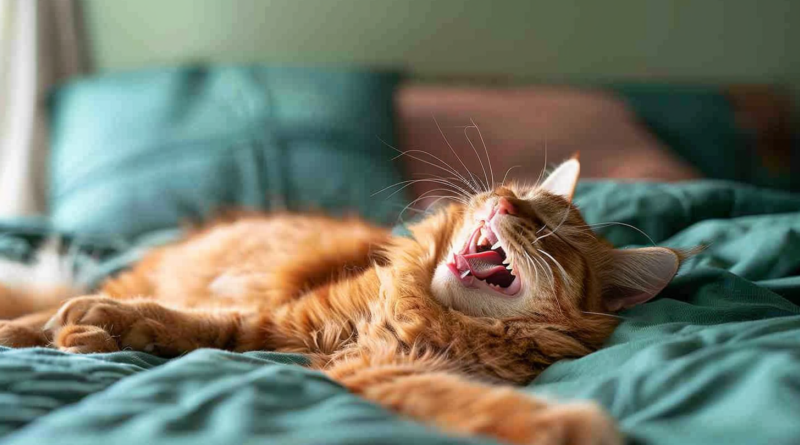 Кумедна реакція кішки на хропіння господаря розвеселила інтернет (Відео)