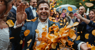 Наречений приїхав на весілля у кортежі з чипсів (Відео)