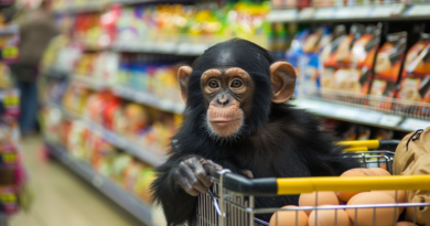 На відео потрапила мавпа, яка регулярно ходить в продуктовий магазин