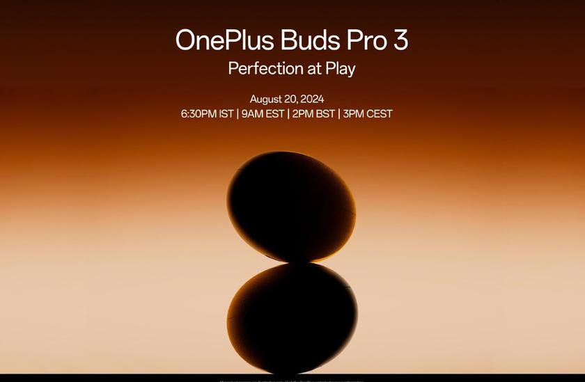 OnePlus Buds Pro 3 дебютує на презентації 20 серпня