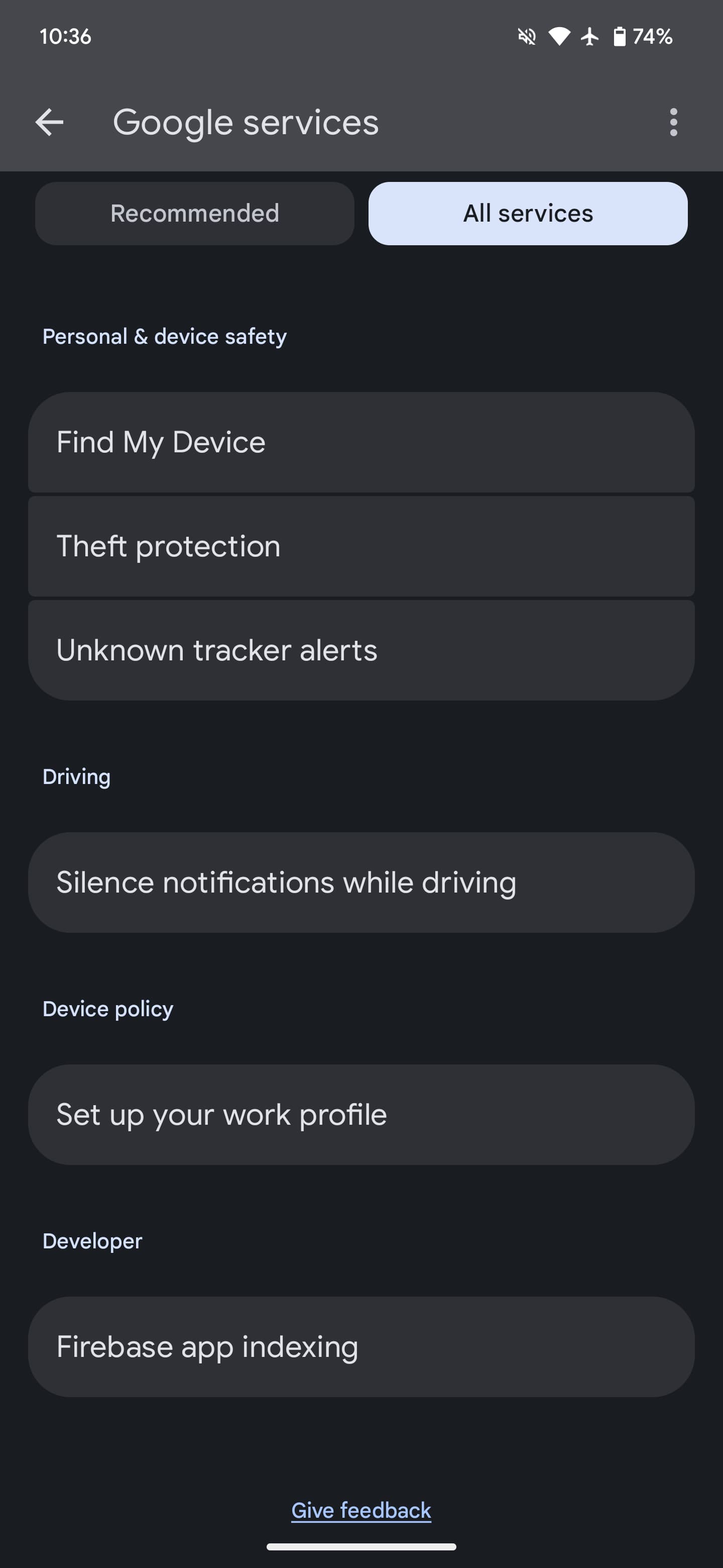 Android Theft protection