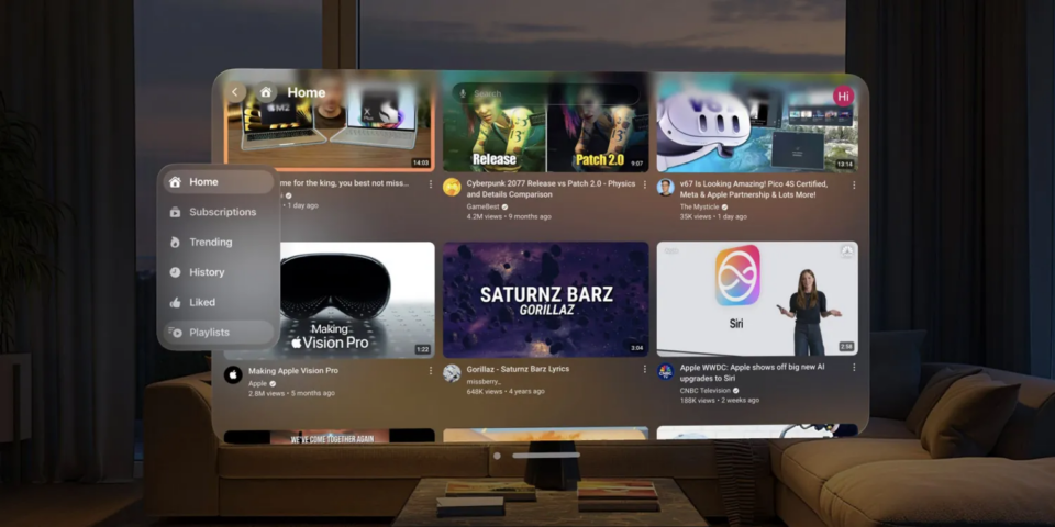 Додаток YouTube "Juno" для Apple Vision Pro видалено з visionOS App Store