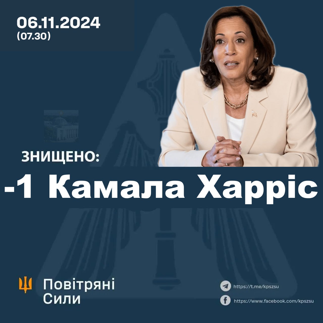 “Гарріс плаче, а Трамп скаче”: з’явились яскраві меми на перші результати виборів у США