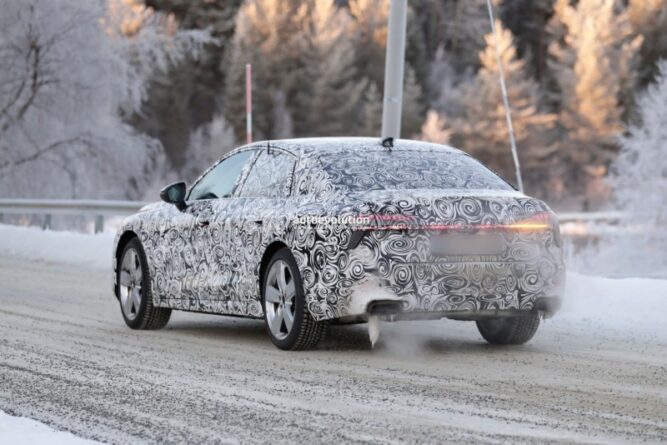 Audi A7 2026 року проходить зимові випробування (Фото)